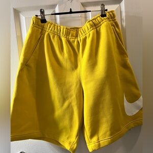 Nike Yellow Lounge Shorts